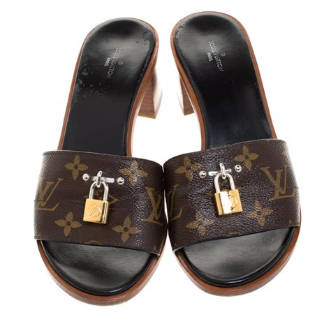 louis vuitton sandals with lock